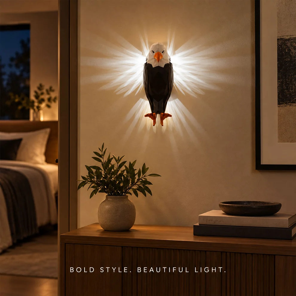 Eagle Shaped LED Ambient Wall Light with Remote and Magnetic Holder