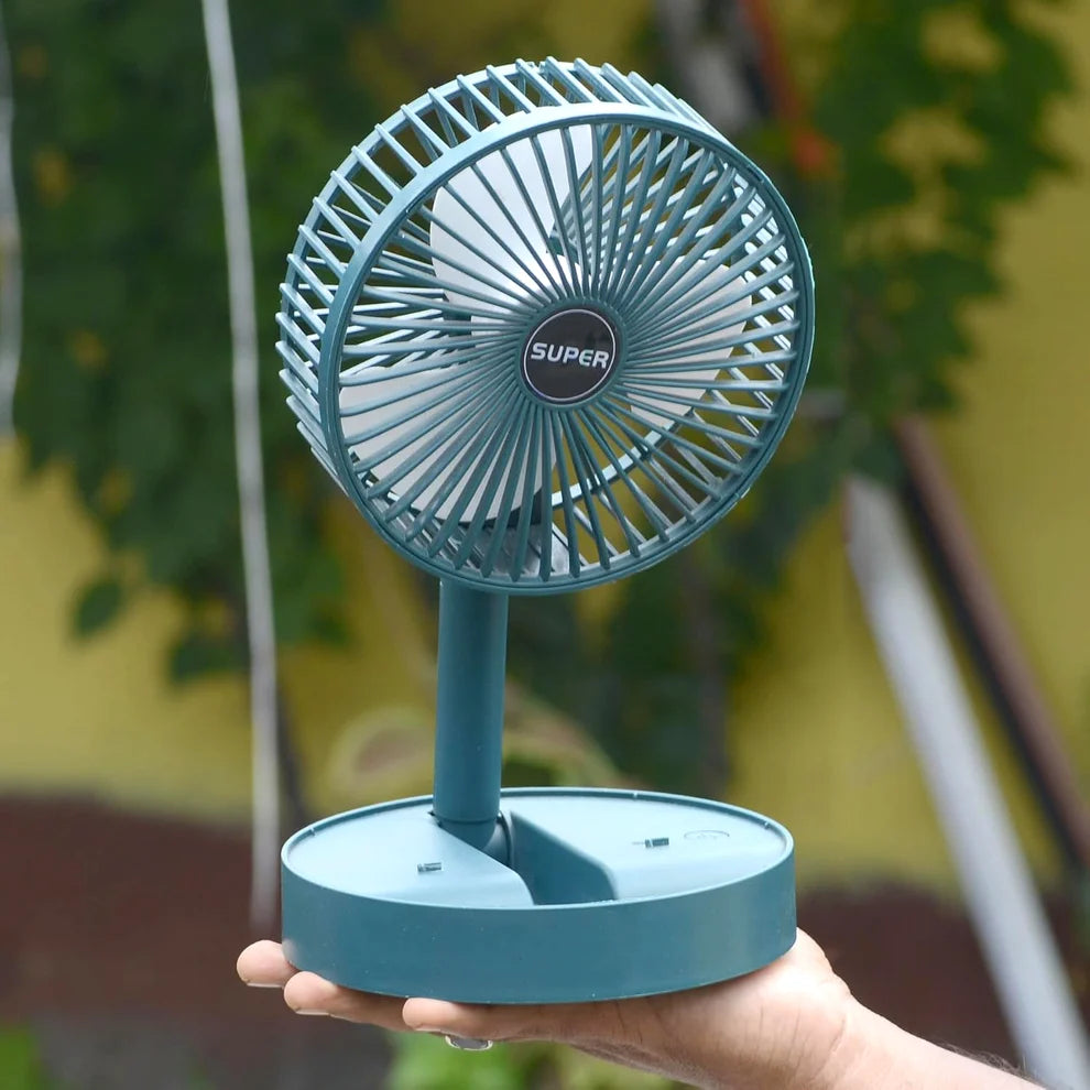 Portable Desktop Fan – Adjustable, Silent, Foldable