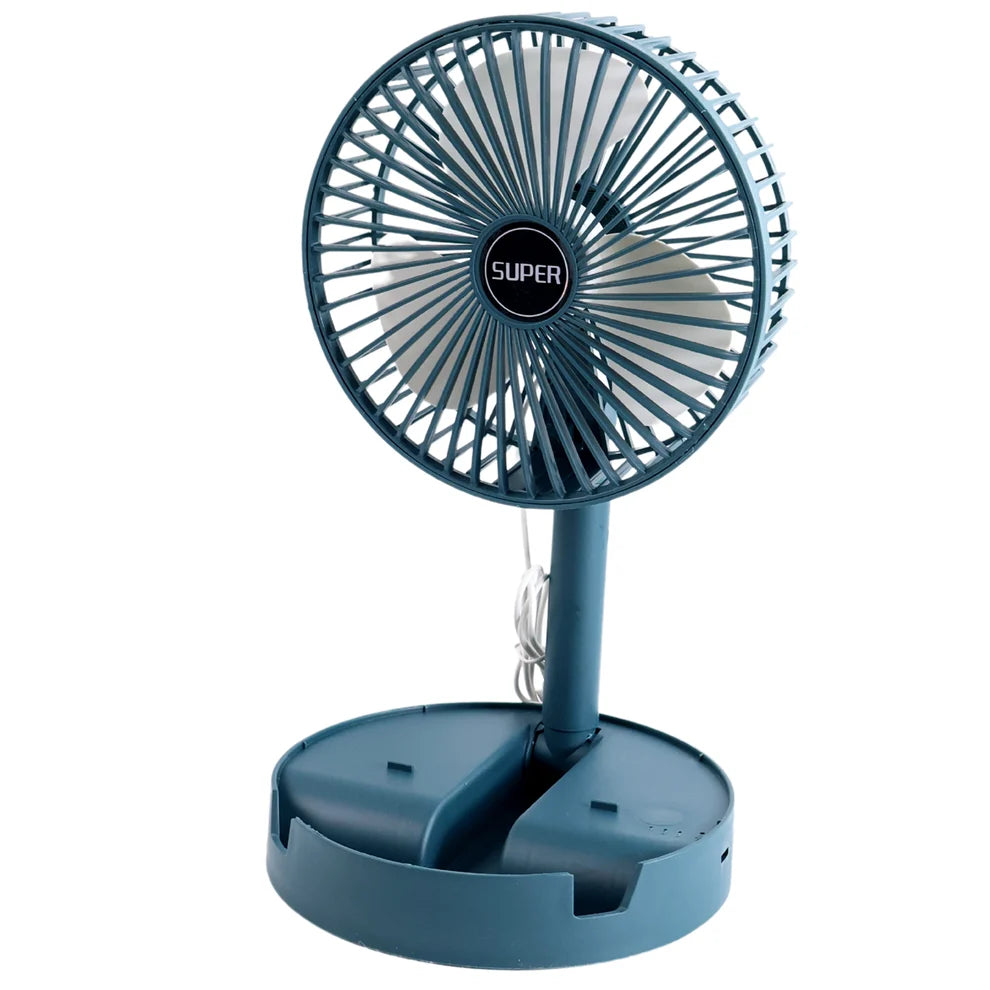 Portable Desktop Fan – Adjustable, Silent, Foldable