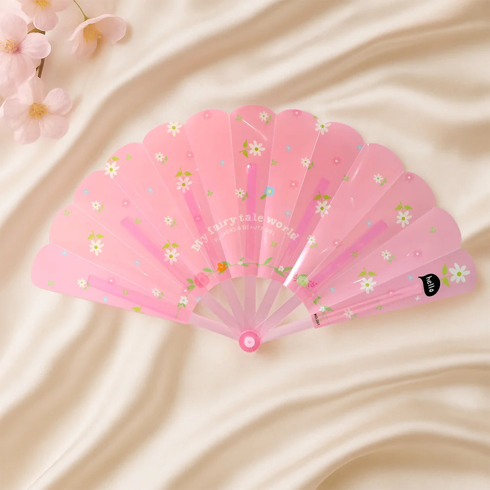 Foldable Hand Fan for Kids Lightweight Safe Manual Cooling Fan