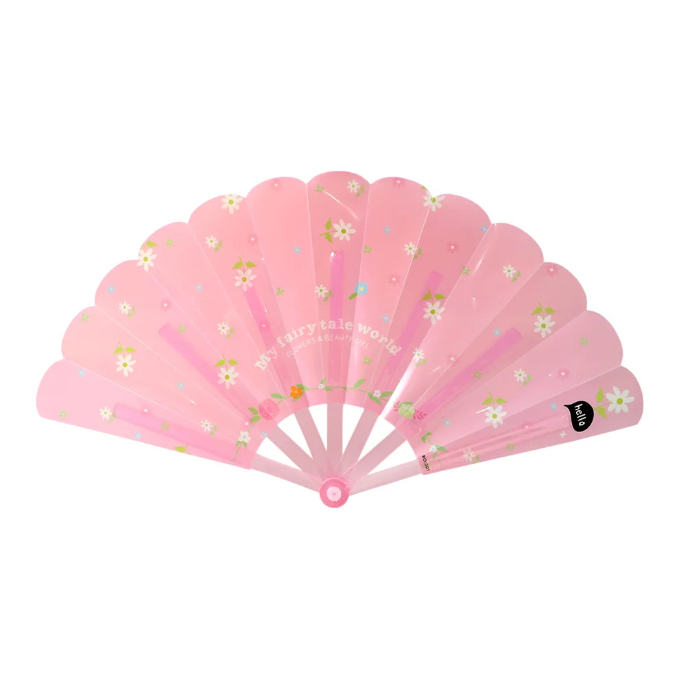 Foldable Hand Fan for Kids Lightweight Safe Manual Cooling Fan