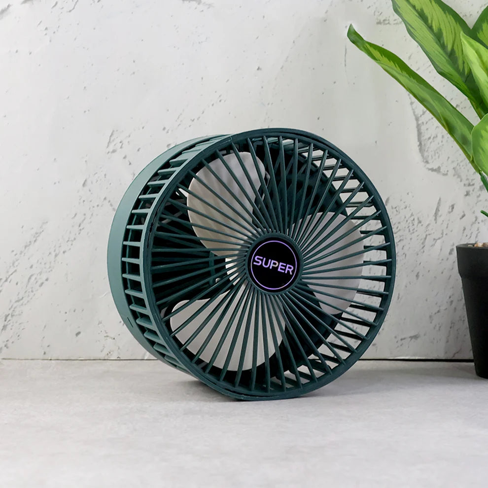 Foldable Mini USB Desk Fan – Adjustable & Quiet Cooling