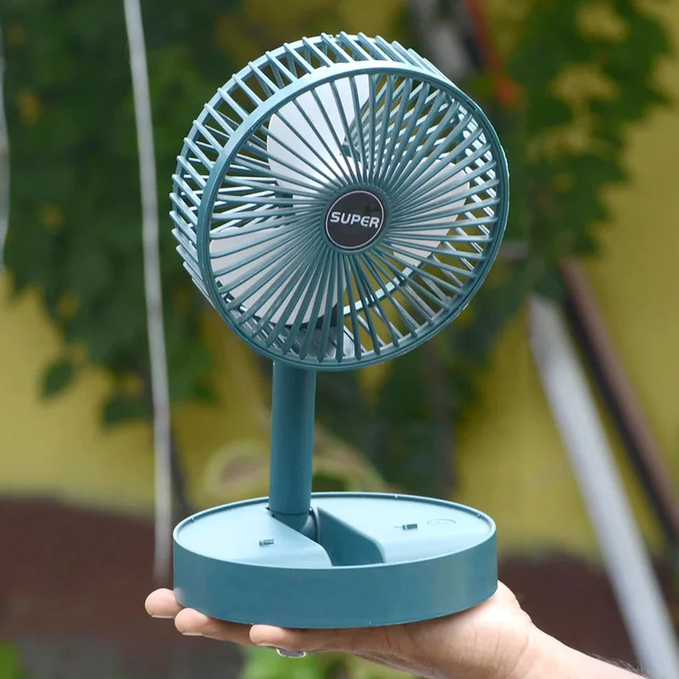 Foldable Mini USB Desk Fan – Adjustable & Quiet Cooling
