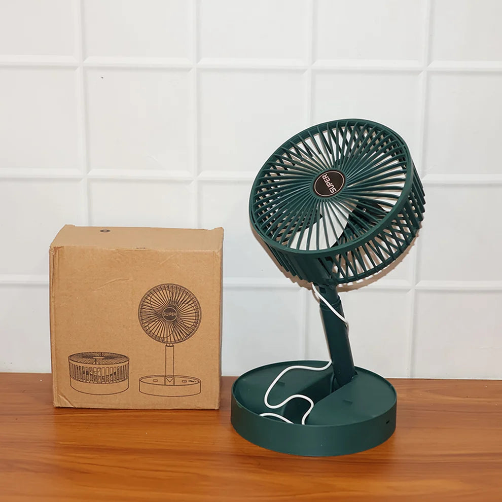 Foldable Mini USB Desk Fan – Adjustable & Quiet Cooling